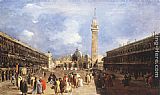 The Piazza San Marco towards the Basilica by Francesco Guardi